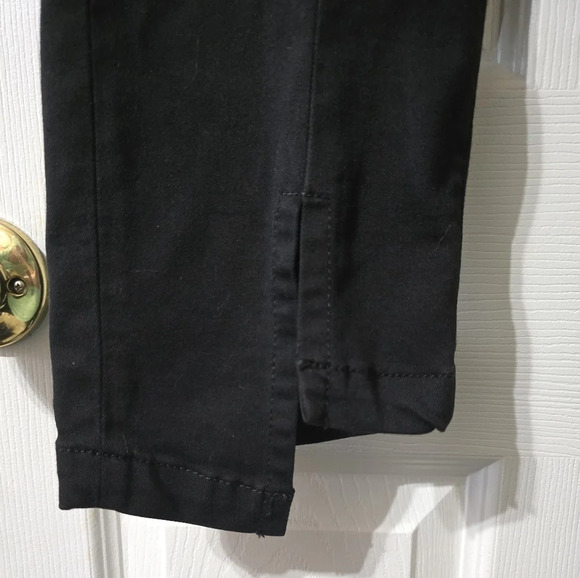 Parker Smith High Low Hem Black Modal Stretch Straight-Leg Trouser Jeans, Sz 29. - Picture 4 of 10